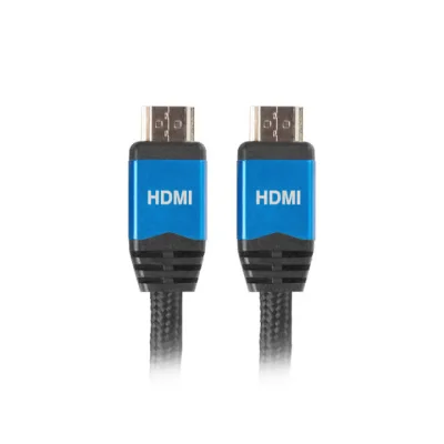Cablu 1 m HDMI2.0 premium cu mufe metalice, 4K@60Hz, CA-HDMI-20CU-0010-BL, Lanberg