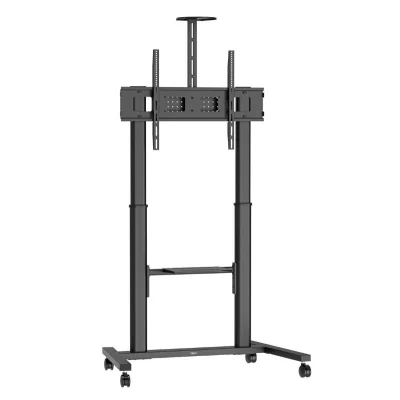 Stand TV mobil Vogel's ESSENTIAL T1041, 65-110", max.100kg, cu suport pt camera/speaker si laptop, negru
