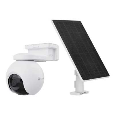 Camera IP PT + panou solar 8W, Wi-Fi6 & 4G, 4K,  Baterie 10.400 mAh, Audio, IR 15M, Color 24/7 - EZVIZ CS-EB8/SP(4K,W4GA)