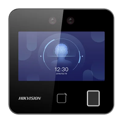 Terminal control acces recunoastere faciala, 4.3 inch touch screen, M1, Amprenta, WiFi - HIKVISION DS-K1T343MFWX-B-S