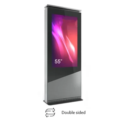 Totem de interior cu doua fete X01 ,X01V55N-SBB, pentru display 55'', sticla frontala securizata