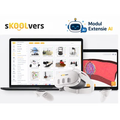 Denumire produs: Software sKOOLvers Licenta Modul Extensie AI, lectii interactive in timp real, licenta 1 / 3 ani (Neces