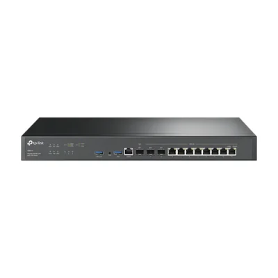 Router VPN, 2 x SFP+ 10G, 1 x SFP Gigabit, 8 x RJ45 Gigabit, 2 x USB, 1U - TP-Link Omada ER8411