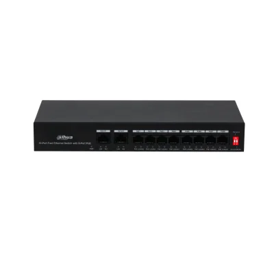 Switch 8 porturi PoE și 2 porturi uplink, fără management PFS3010-8ET-65