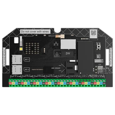Centrala alarma Superior Hub Hybrid 2, Ethernet, fara carcasa - AJAX SuperiorHubHybrid2(NC)
