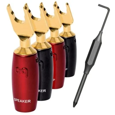 Mufa spada High-End Audioquest 500 Series, Gold plated (Set 4 buc)