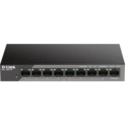 SWT 9xRJ45 (8xPoE+802.3af/at) DSS-100E-9