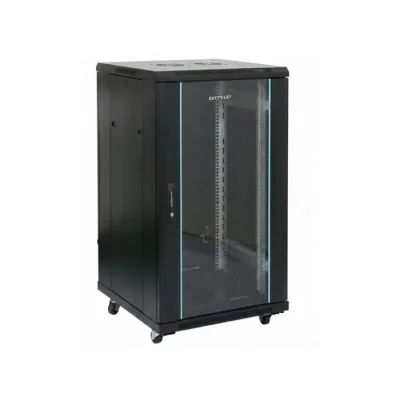 RACK 19" 18U 600X800, DE PODEA, NEGRU