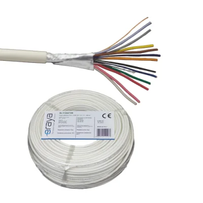 Cablu de alarma 12 fire ecranate, cupru integral, 100m - Eraya AL11222-100