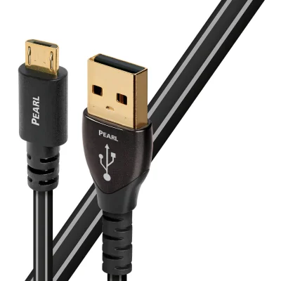 Cablu AudioQuest Pearl USB A - Micro USB, 1.5m