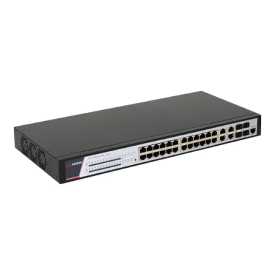 Switch 24 porturi PoE 1000Mbps, 370W, 4 porturi RJ45/SFPGigabit combo, management - HIKVISION DS-3E2528P