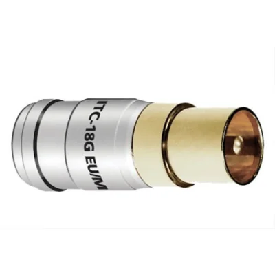 Mufa Coax tata pentru cablu coaxial Audioquest ITC-18G EU, cod 68-013-53