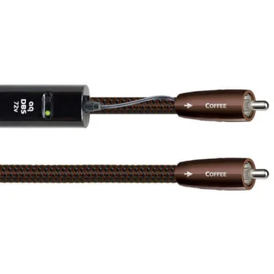 Cablu Digital Coaxial RCA - RCA AudioQuest Coffee, 1.0m, DBS Black inclus, 10% Silver
