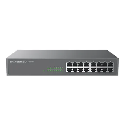 Unmanaged Network Switch, 16x GbE RJ45,