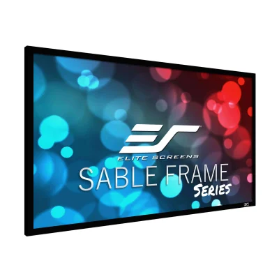 Ecran proiectie cu rama fixa catifelata, de perete, 299 x 168 cm, EliteScreens SABLE FRAME ER135WH1, format 16:9