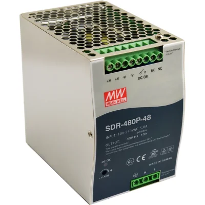 Sursă de alimentare pe șină DIN SDR 48V/480W/10A SDR-480P-48