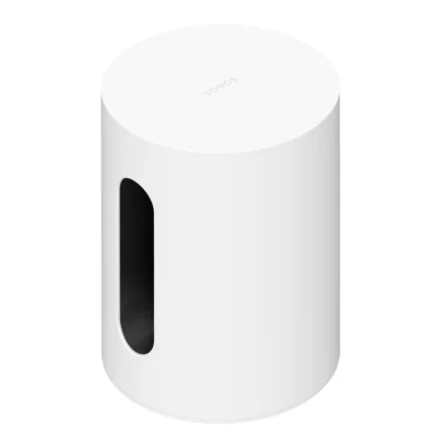 Subwoofer wireless Sonos Sub Mini, doua woofere de 6”, alb