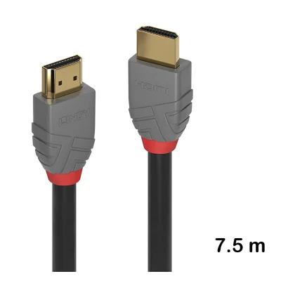 Cablu HDMI Standard, 7.5 m, Lindy, Anthra Line 36966