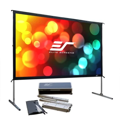 Ecran proiectie portabil, de podea, 332 x 187 cm, EliteScreens QuickStand Q150H1, Format 16:9