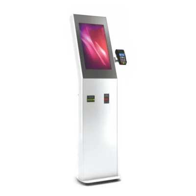 Totem de interior ZS, ZSV24N-SBB, pentru display 24'', cititor de cod de bare, suport POS si imprimanta termica incluse