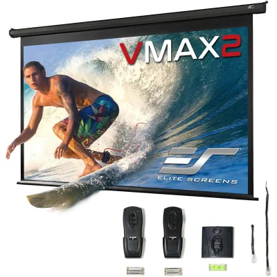 Ecran proiectie electric, perete/tavan, 222 x 125cm, EliteScreens VMAX100UWH2-E24, format 16:9, trigger 12V, drop 60cm