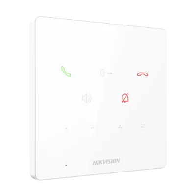 Post interior interfon TCP/IP, 9 butoane, PoE, Alarma IN, ALB - HIKVISION DS-KH6000-E1-White