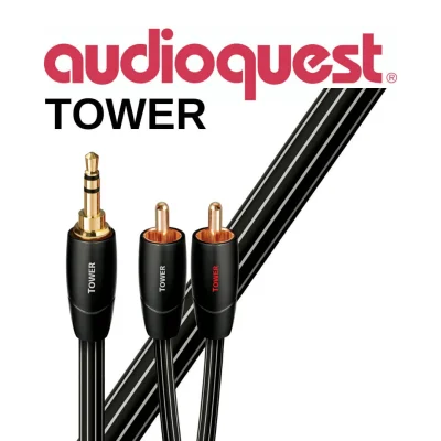 Cablu audio 3.5mm - 2RCA AudioQuest Tower 20m