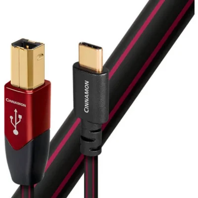 Cablu USB-C 2.0 la USB-B AudioQuest Cinnamon 1.5m