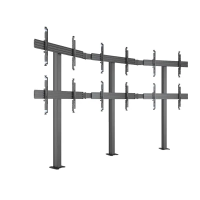 Stand Video Wall MBFMC 3x2U Multibrackets MB-4639, 32-65", brațe reglabile, max.30 kg/afisaj, montaj pe podea, negru