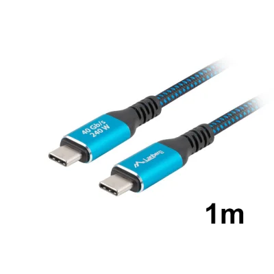 Cablu USB-C 4.0, 1m, 8K 60Hz, 240W incarcare, Lanberg