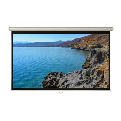 Ecran proiectie manual, perete/tavan, 300 x 169 cm, Blackmount, Format 16:9