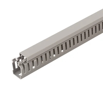 Canal cablu perforat 40x40 mm, cu capac, 2m - DLX PVCP-407-40
