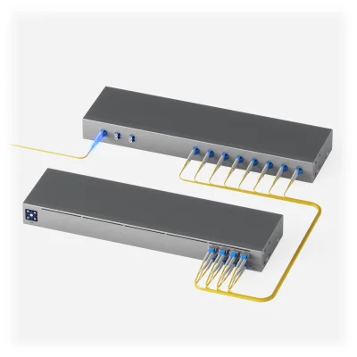 "Rack-mountable 8-channel 1450 to 1590 n