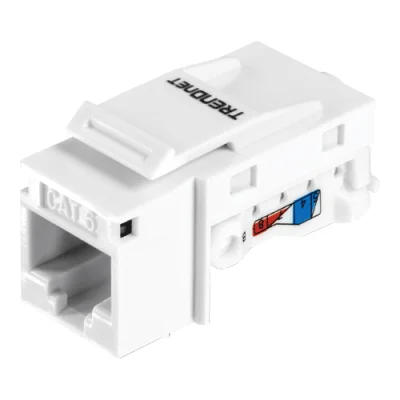 Keystone Jack Cat.6 tool-less, alb - TRENDnet TC-K25C6