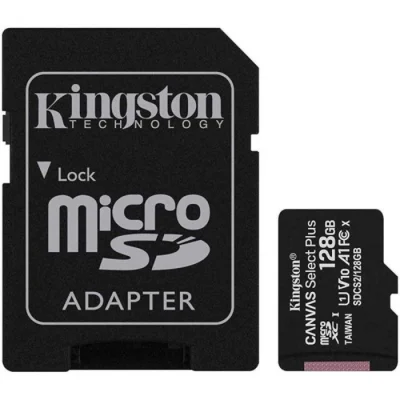 Card MicroSD KINGSTON, 128 GB 128GB,microSDXC, clasa 10 SDCS3/128GB