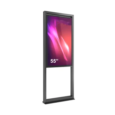 Totem de exterior Kiosk T1V55N-BB, pentru display fulloutdoor LG 55''