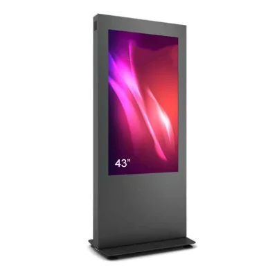 Totem de interior B01, B01V43N-BBB, pentru display 43'', fara sticla securizata frontala